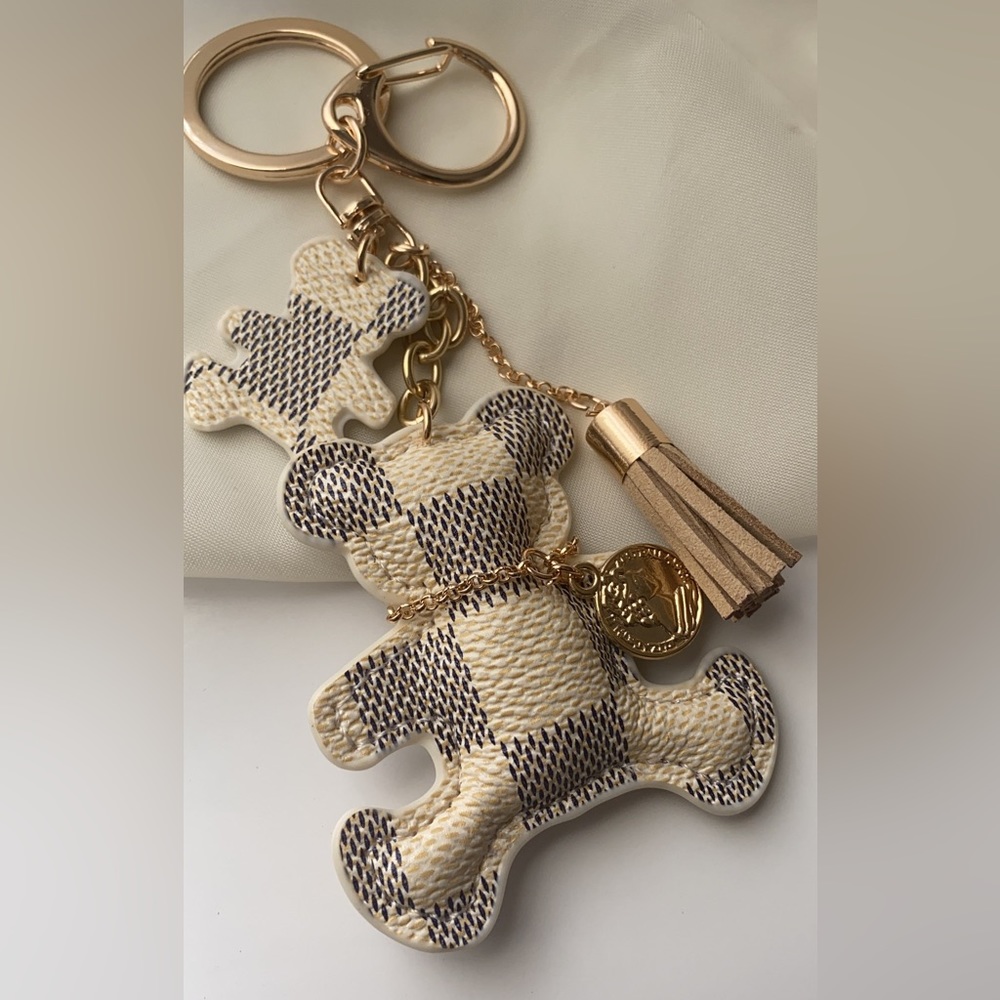 New Cream Teddybear Keychain